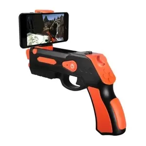 Bluetooth Remote Gun Android és iOS készülékekhez, narancs Omega 44351