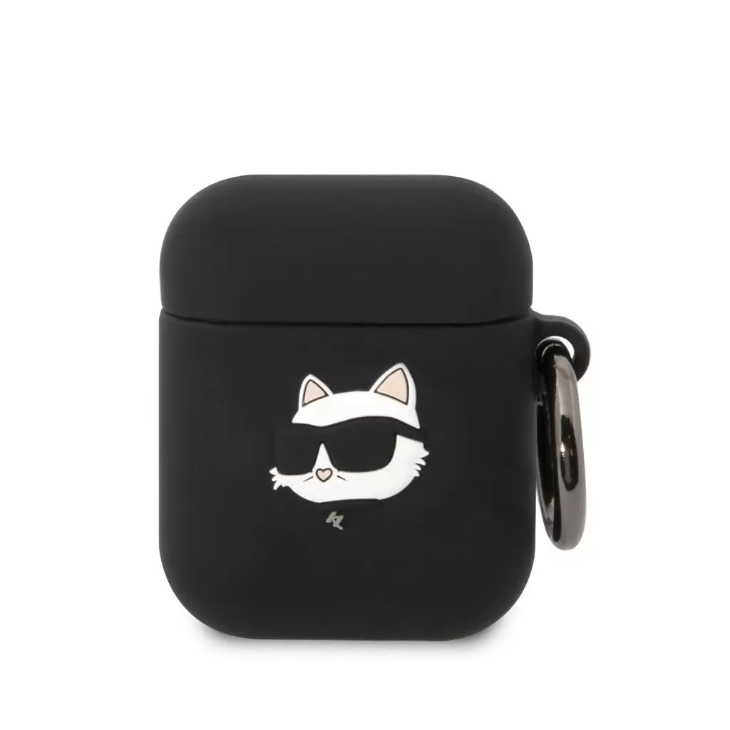 Karl Lagerfeld tok fekete KLA2RUNCHK Airpods készülékhez