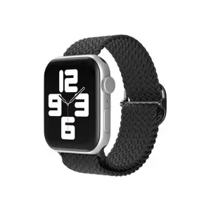 XPRO™ Apple Watch szőtt szövet körpánt Fekete Apple Watch 42mm (S1-S3) / 44mm / 45mm / 46mm / 49mm készülékhez