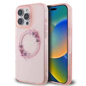 Guess tok Pink Apple iPhone 16 Pro készülékhez GUHMP16LHFWFCP