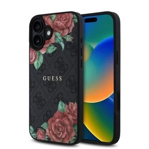 Guess tok fekete/virágmintás GUHMP16SP4ROPEMCK Apple iPhone 16 készülékhez