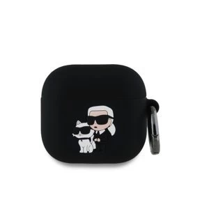 Karl Lagerfeld tok fekete KLA4RUNKC Apple Airpods 4 készülékhez